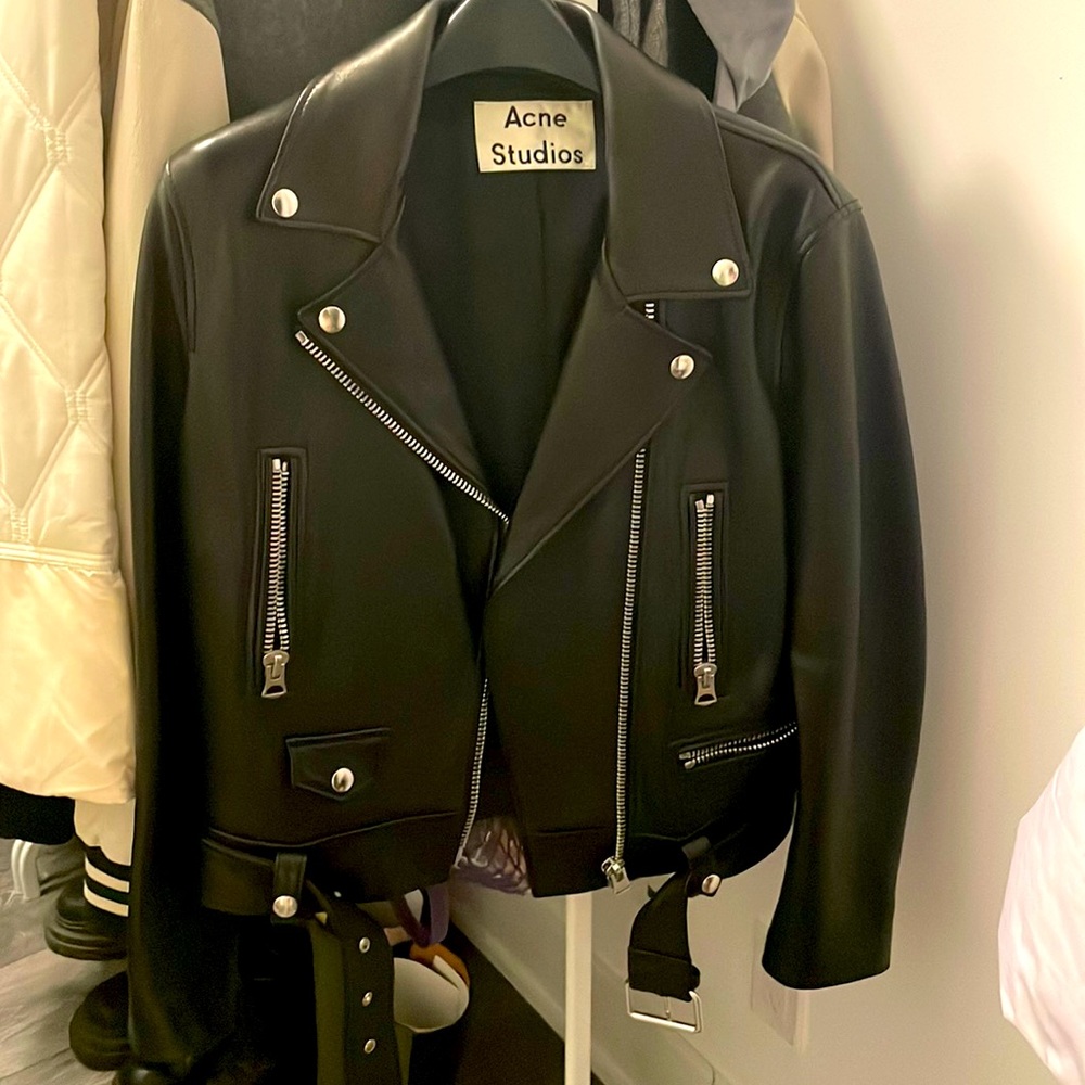 acne studio real leathet jacket